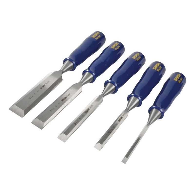 Irwin® Marples® M444 Bevel Edge Chisel Blue Chip Handle Set, 5 Piece IRWIN® Marples® - RockBottom Northampton