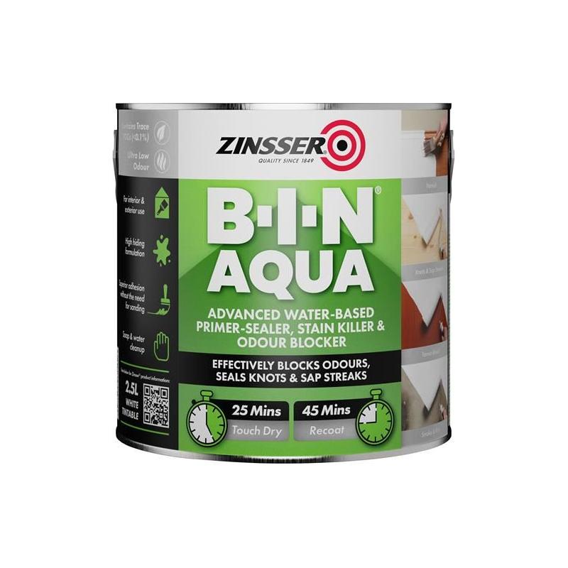 Zinsser B-I-N® Aqua 2.5 litre Zinsser - RockBottom Northampton
