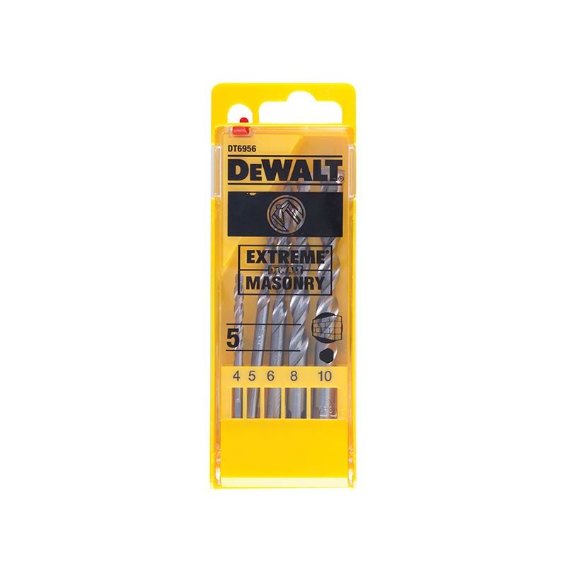 Dewalt Power Tools Extreme Masonry Drill Bit Set, 5 Piece DeWALT Power Tools - RockBottom Northampton
