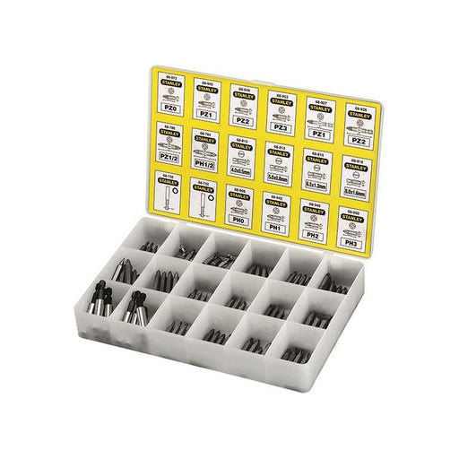 Stanley® Hand Tools Insert Bits & Magnetic Bit Holders Assorted Tray, 200 Piece STANLEY® Hand Tools - RockBottom Nothampton