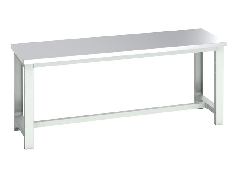 Bott Cubio Basic Bench, Stainless Steel Top 2000 x 750mm