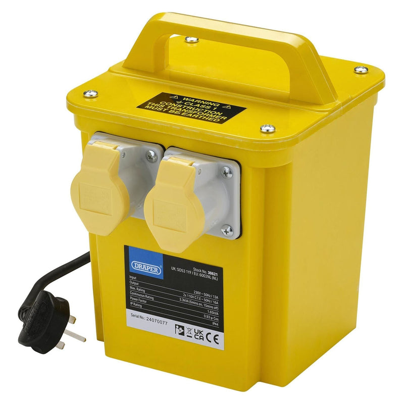 Draper 110V Portable Transformer, 3.3kVA Draper - Town Tools