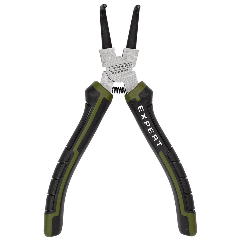 Draper Draper Expert Bent Internal Circlip Pliers, 180mm Draper - Town Tools