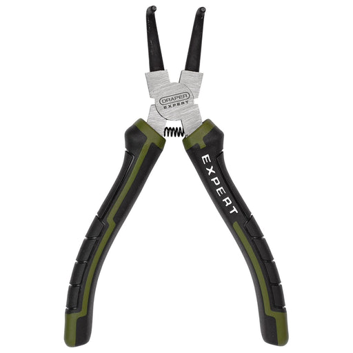 Draper Draper Expert Bent Internal Circlip Pliers, 180mm Draper - Town Tools