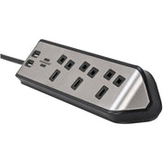 Brennenstuhl estilo Corner Extension Lead 240V 3-Gang 13A Black 2m Brennenstuhl - RockBottom Northampton