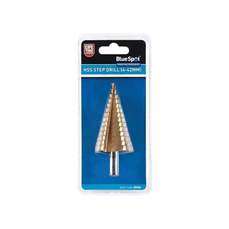 Bluespot Tools HSS Step Drill 4-42mm BlueSpot Tools - RockBottom Northampton