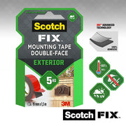 3M Scotch-Fix Exterior Red Mounting Tape (L)1.5m (W)19mm
