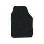 Streetwize Velour Carpet Mat Sets with Binding - 4 Piece Black/Black