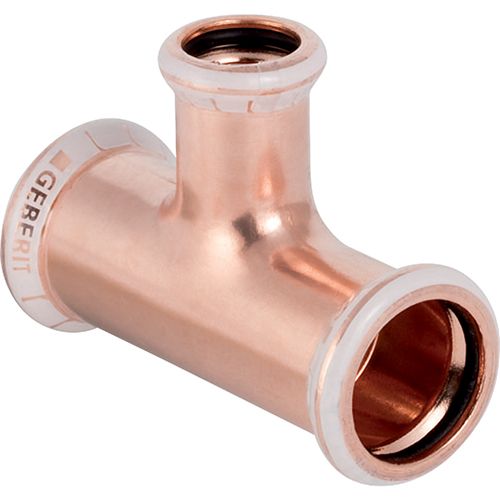 Geberit Mapress Copper T- Piece Reduced Gas 54 x 28 x 54mm