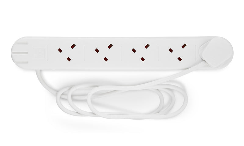 Securlec 10 Way Extension Lead 1m White
