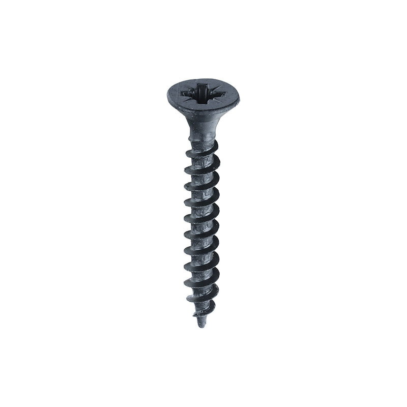 TIMCO Countersunk Black Organic Woodscrews — Trade Pack