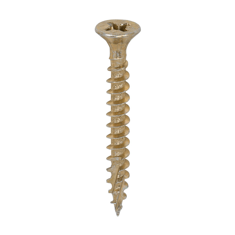 TIMCO C2 Strong-Fix Multi-Purpose Premium Countersunk Gold Woodscrews — Box
