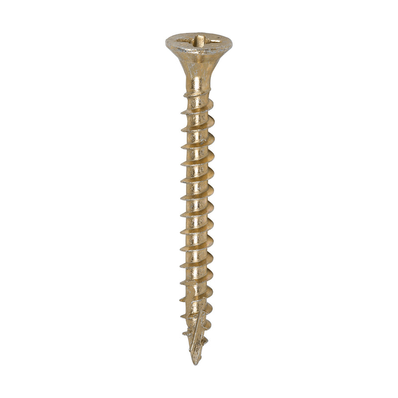 TIMCO C2 Strong-Fix Multi-Purpose Premium Countersunk Gold Woodscrews — Box