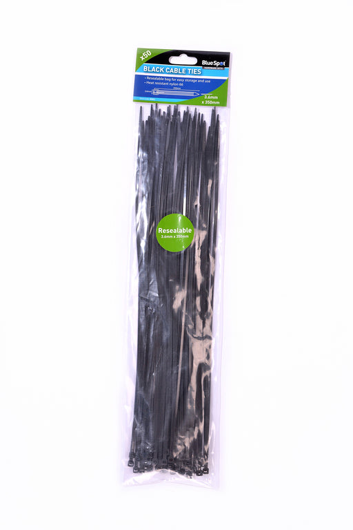 Blue Spot Tools 50 PCE Black Cable Ties