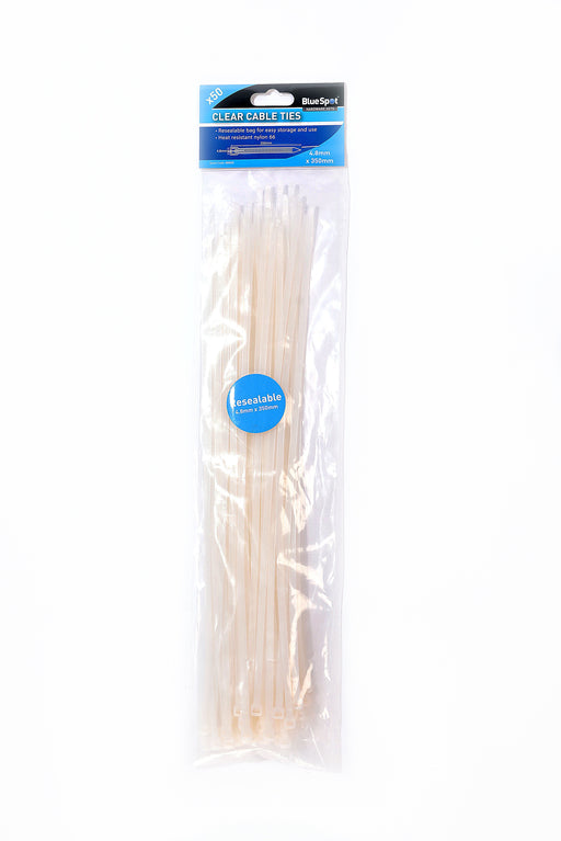 Blue Spot Tools 50 PCE White Cable Ties