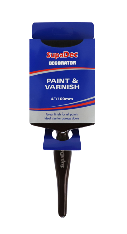 SupaDec Decorator Paint & Varnish Brush 4"/100mm
