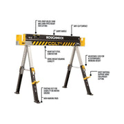 Roughneck COLT 600E Sawhorse (Twin Pack) Roughneck - RockBottom Nothampton