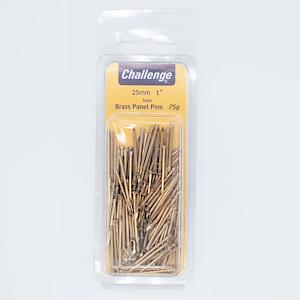 Brass Panel Pins 25mm (1in) 75g
