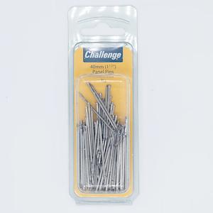 Stainless Steel Panel Pins 40mm (1-1/2in) 75g