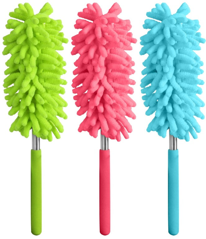 Fackelmann Telescopic Duster Pink Blue or Green