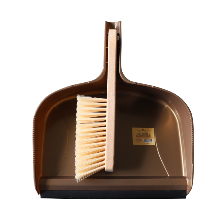 Groundsman Giant Dustpan & Beech Wood Brush 12"