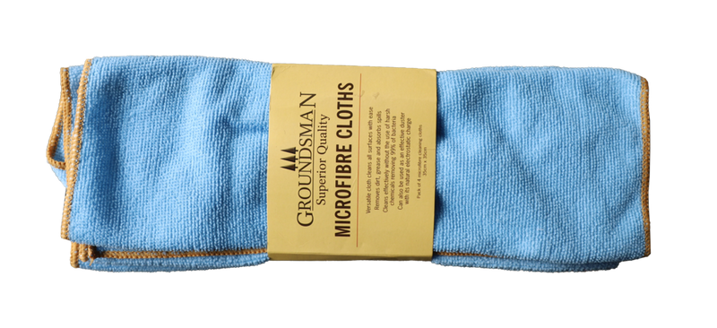 Groundsman Microfibre Cleaning Cloth 35 x 35cm Pack 4