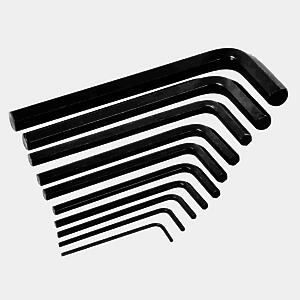 Rolson Metric Hex Key Set 10 Piece 1.5-10mm
