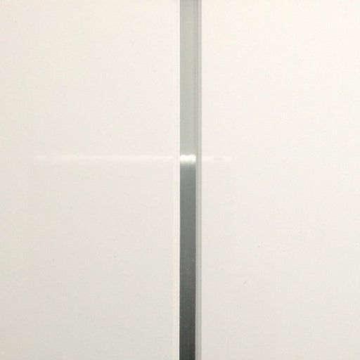 Giavani Ceiling Panel 2700 x 250 x 9.5mm White & Chrome Pack 5