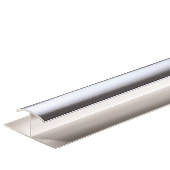 Giavani H Joint Trim 10mm x 2.7m Chrome
