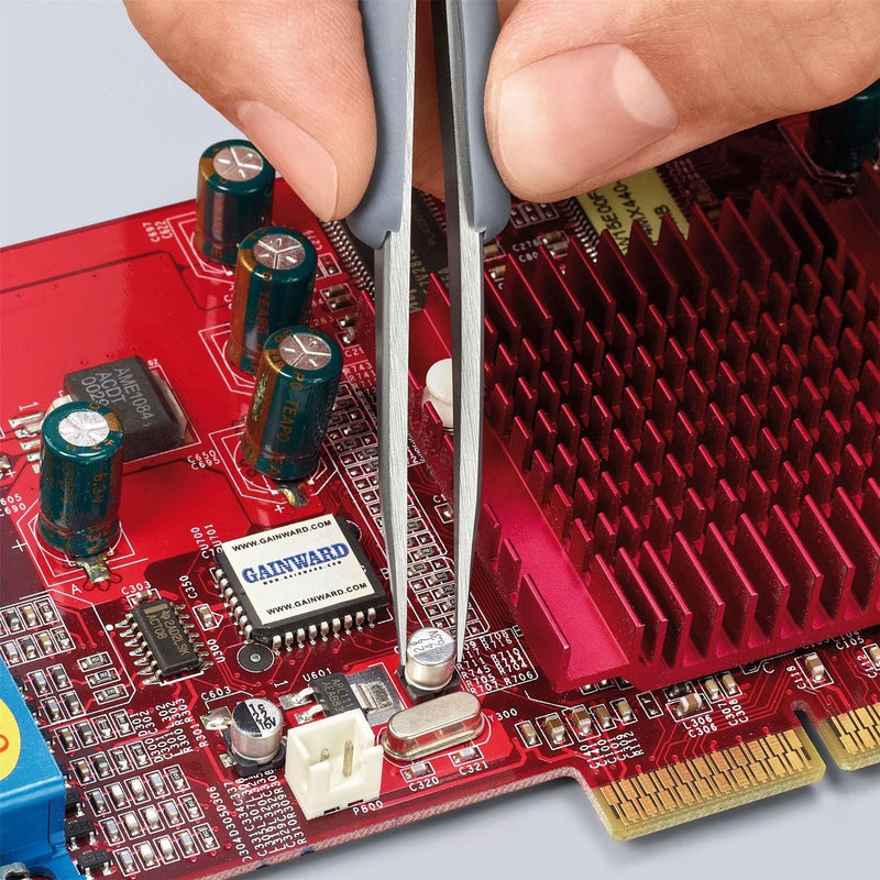 Draper Knipex 92 21 10 ESD Precision Tweezers with rubber handles ESD, 123mm Draper - Town Tools