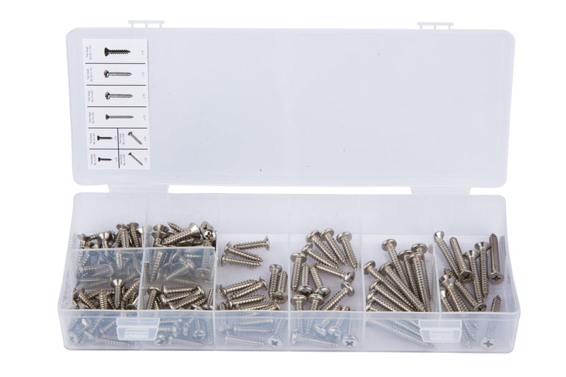 Blue Spot Tools 140 PCE Assorted Stainless Steel Tapping Screw Set