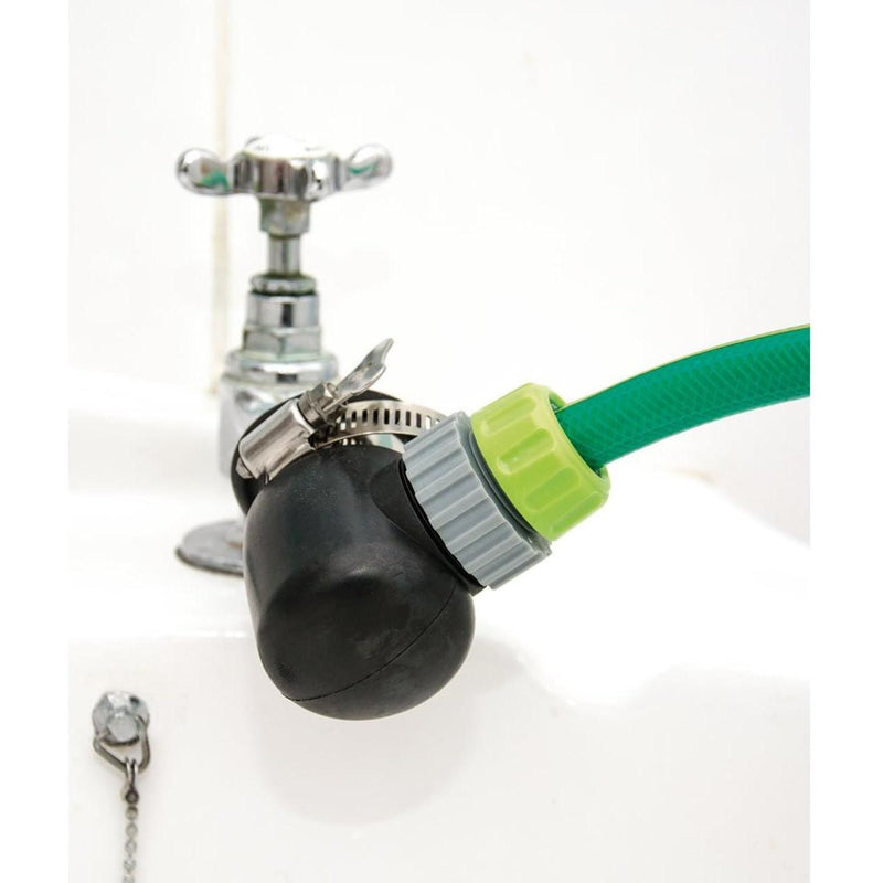 Draper 90&deg; Right Angle Lock on Tap Connector 24919 Draper - Town Tools 