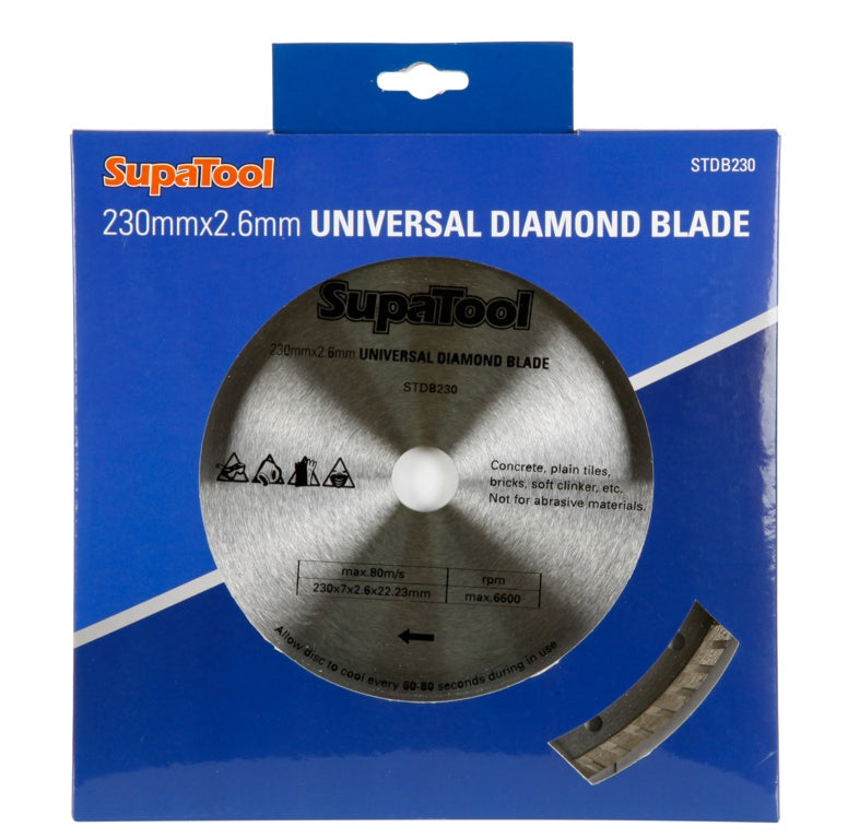 SupaTool Universal Diamond Blade 230x2.6mm