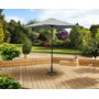 Pagoda 2.5m Crank & Tilt Parasol Grey