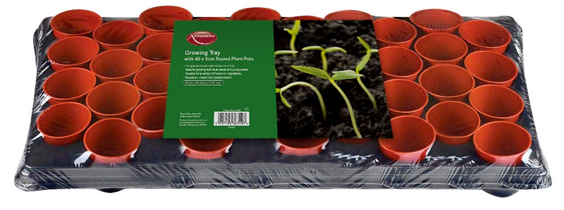 Ambassador Growing Tray With 40 Round Pots