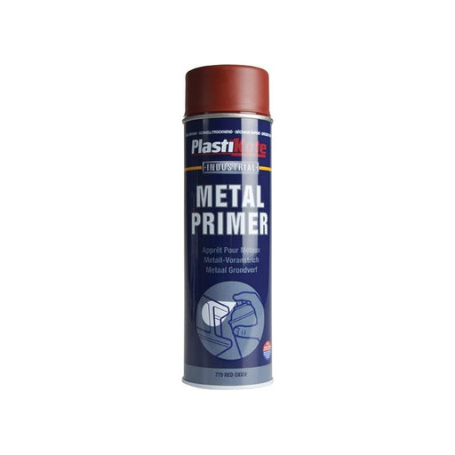 Plastikote Industrial Primer Spray Red Oxide 500ml PlastiKote - RockBottom Nothampton