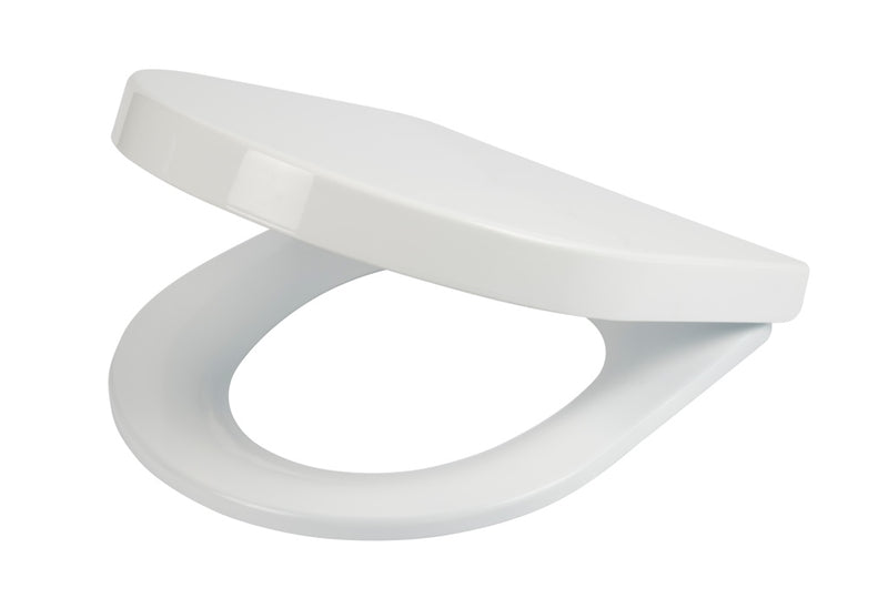 Croydex Eyre D-Shaped White Seat