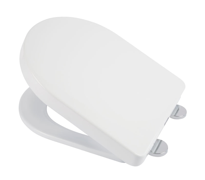 Croydex Eyre D-Shaped White Seat