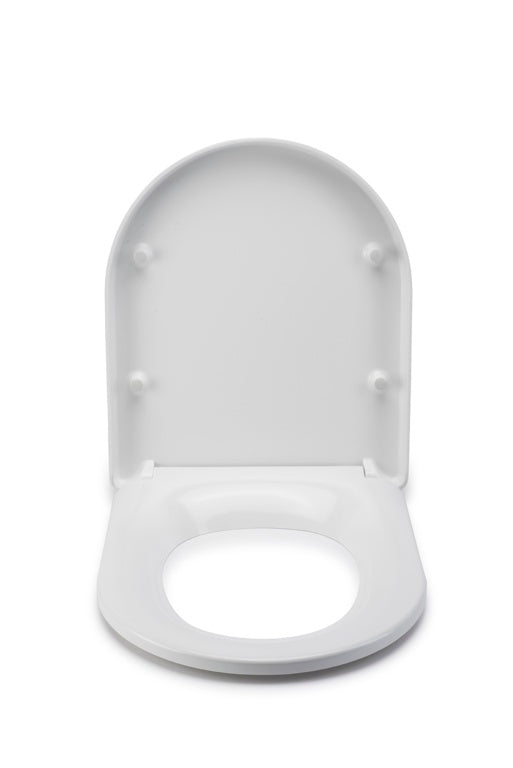 Croydex Eyre D-Shaped White Seat