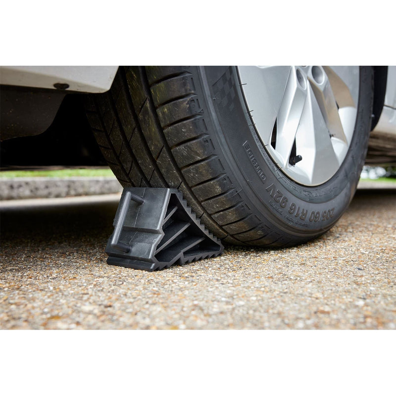 Draper Plastic Wheel Chocks (Pair) Draper - Town Tools