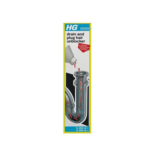 Hg Drain and Plug Hair Unblocker 450ml HG - RockBottom Northampton