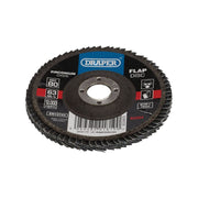 Draper Zirconium Oxide Flap Disc, 100 x 16mm, 80 Grit 82354 Draper - Town Tools 