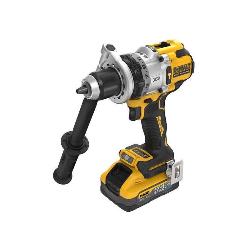 Dewalt Power Tools DCD1007H2T Hammer Drill 18V 2 x 5.0Ah POWERSTACK™ Li-ion DeWALT Power Tools - RockBottom Northampton