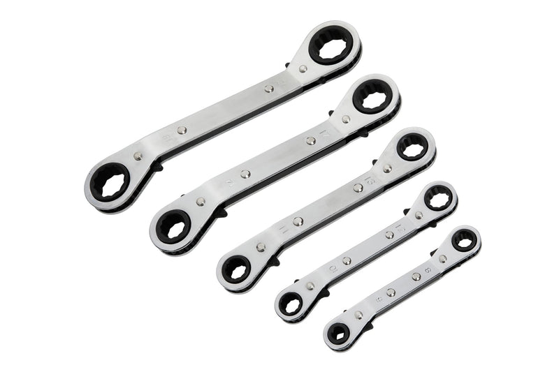 Blue Spot Tools 5 PCE Offset Ratchet Spanner Set 6-21MM