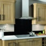 SP Glass Splashback 600 x 750mm Black Galaxy