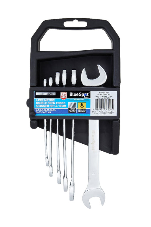 Blue Spot Tools 6 PCE Metric Double Open Ended Spanner Set 6-17mm