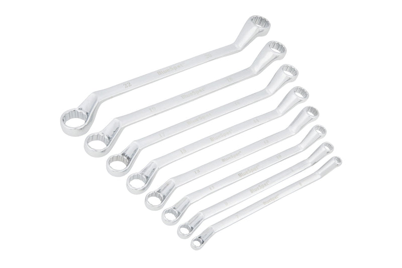 Blue Spot Tools 8 PCE Metric Deep Offset Ring Spanners 6-22mm
