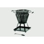 Lifestyle Signa Steel Basket With Fire Pit BBQ Black steel basket frame work