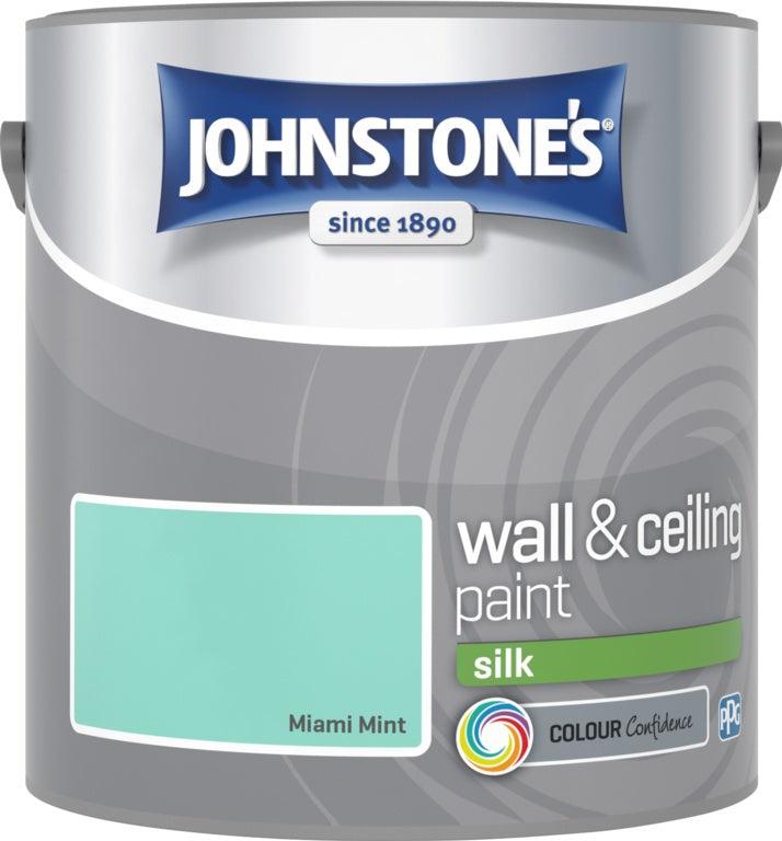 Johnstone's Wall & Ceiling Silk 2.5L Miami Mint
