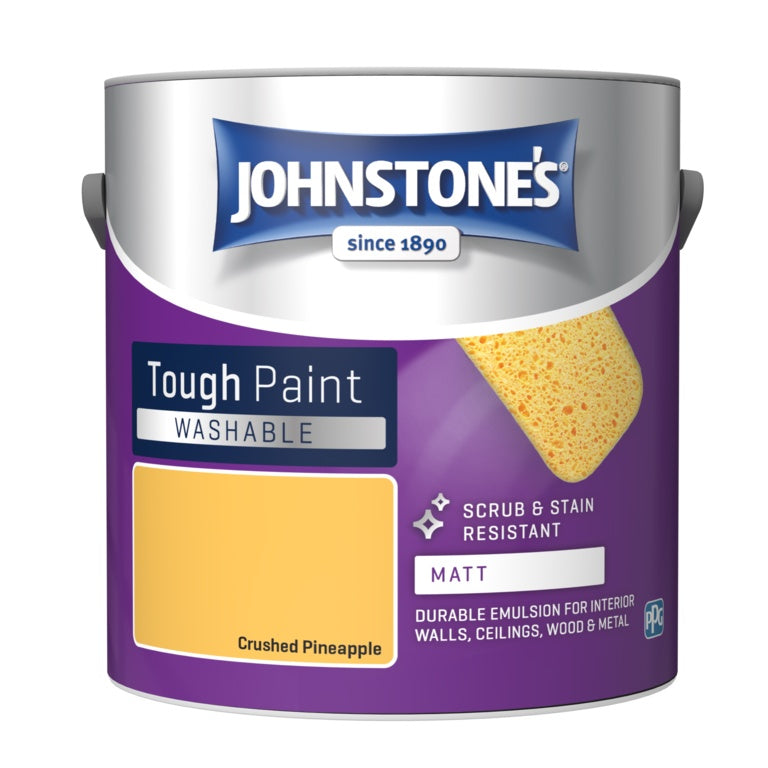 Johnstone's Washable Matt 2.5L Crushed Pineapple